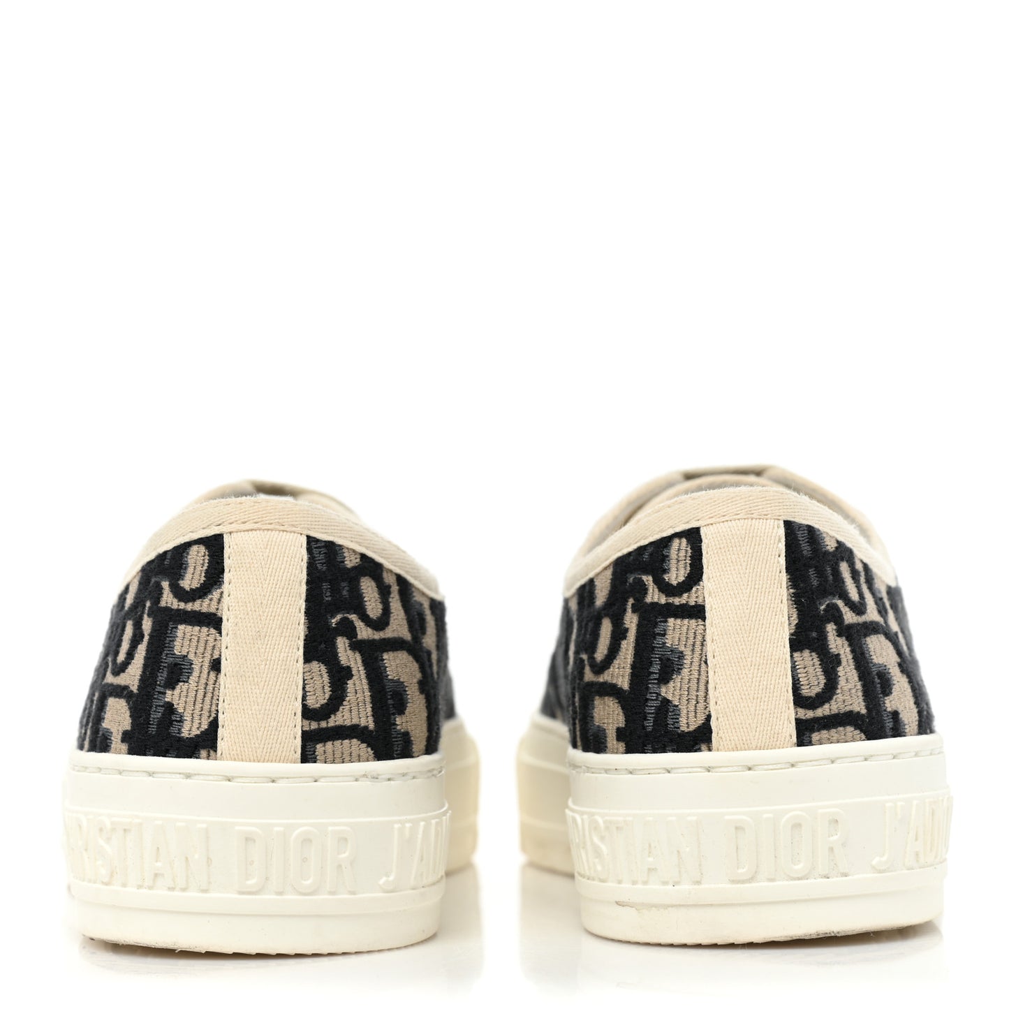 Canvas Oblique Walk'N'Dior Low Top Sneakers 35.5 Deep Blue