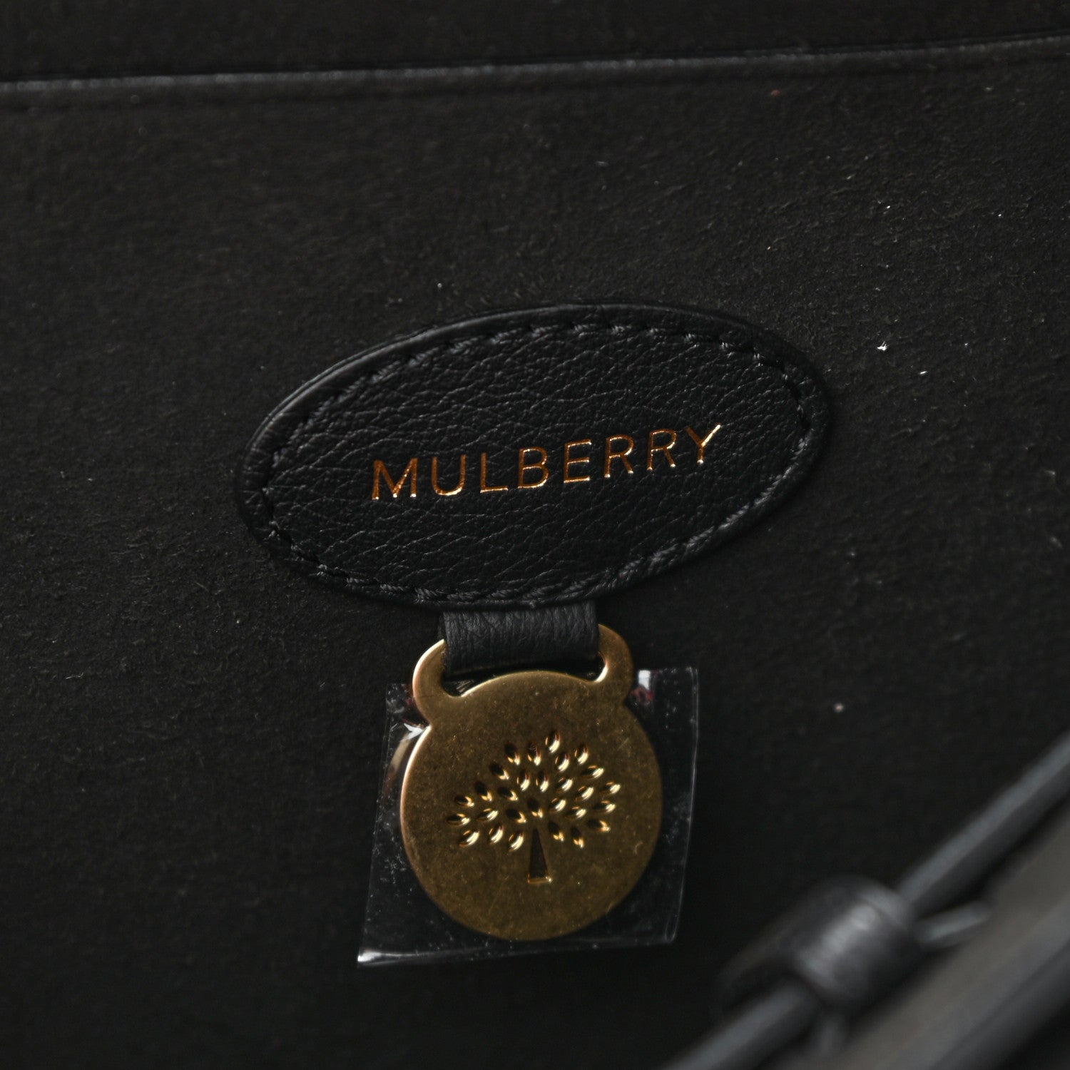 Mulberry Small Classic Grain Bayswater Black 6 of 10
