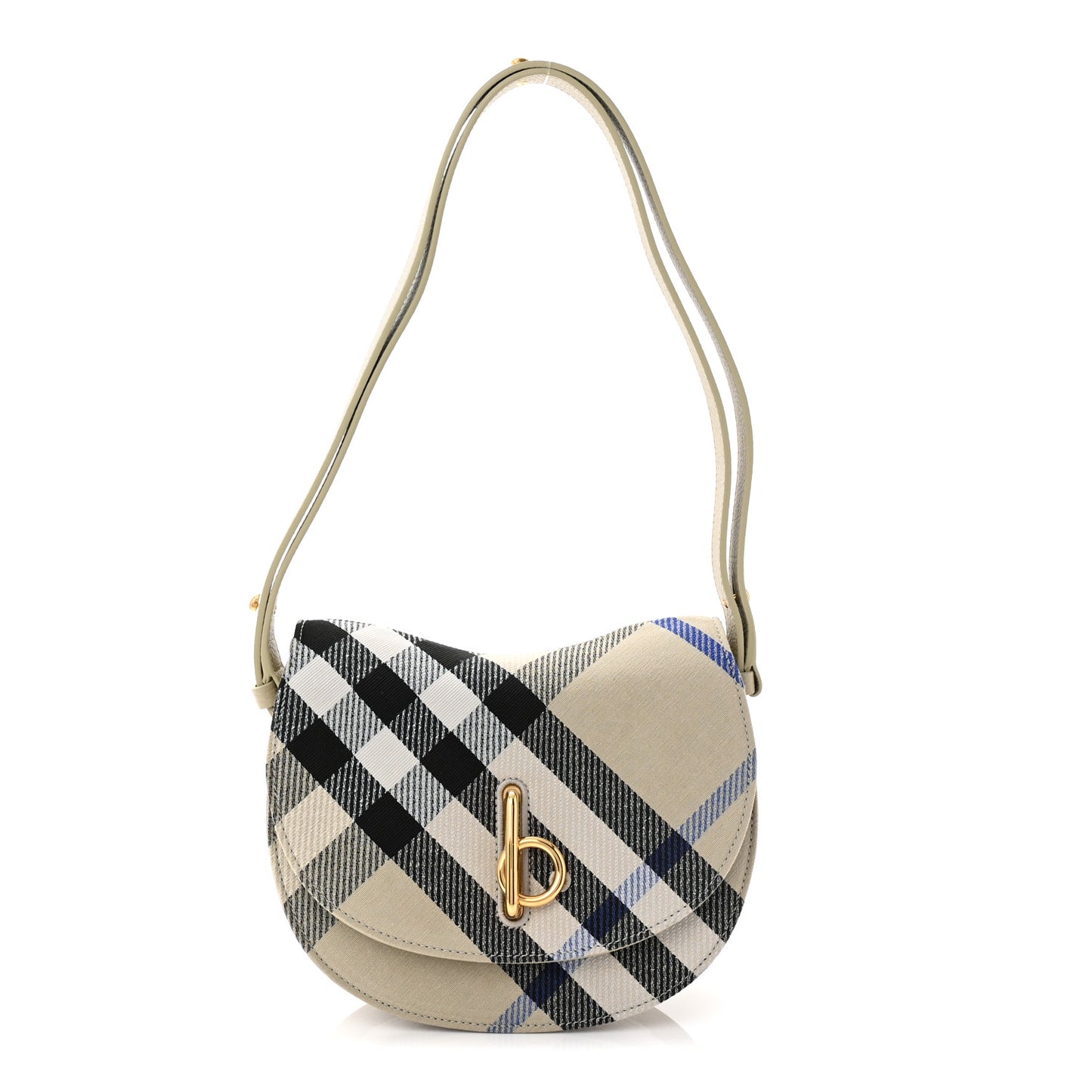 Jacquard Check Small Rocking Horse Crossbody Lichen