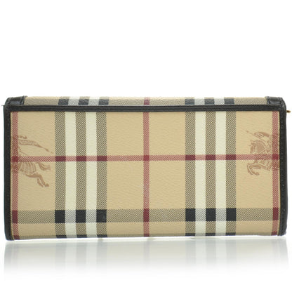 Burberry Haymarket Check Continental Wallet Brown 2 of 8