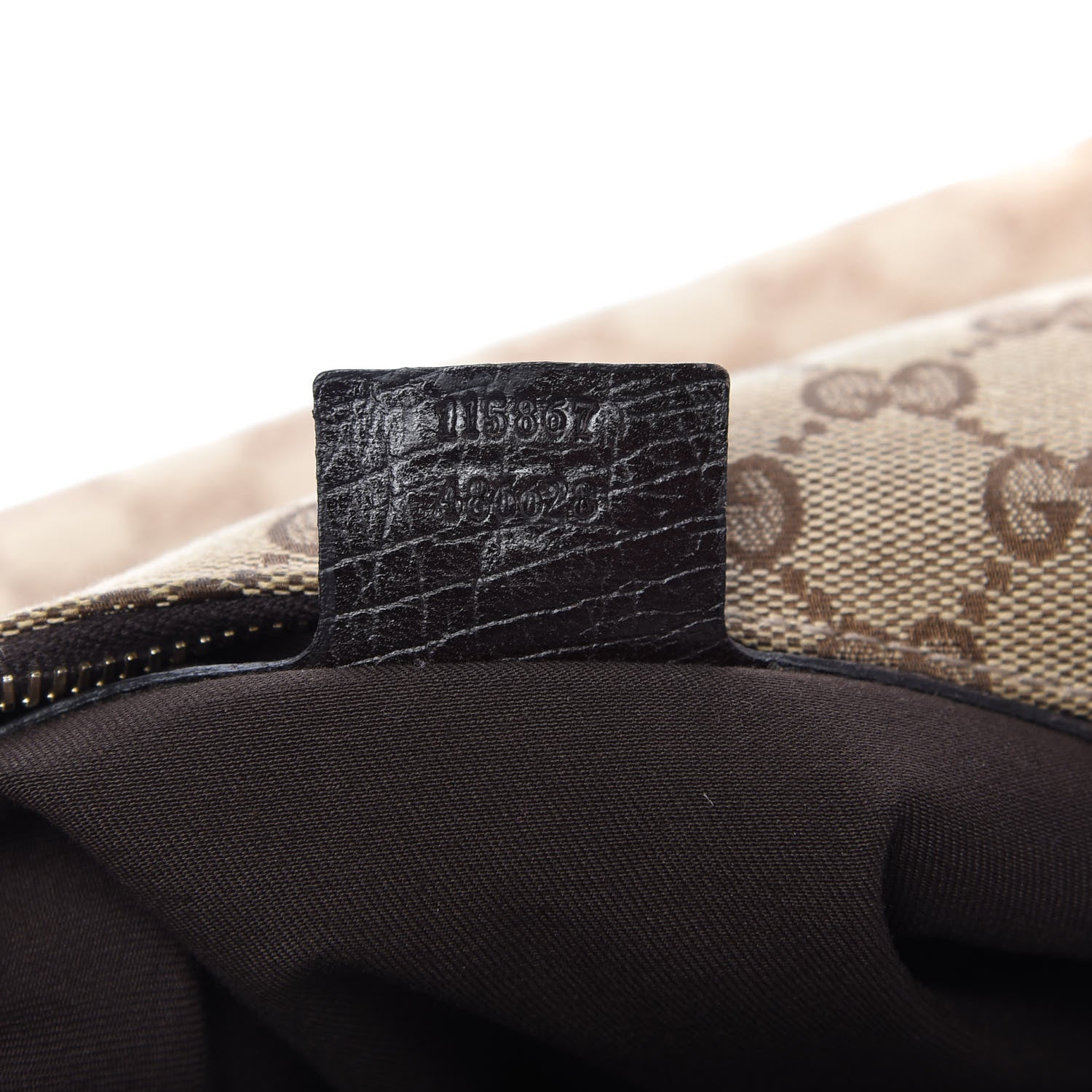 Gucci Monogram Medium Horsebit Chain Hobo Dark Brown 9 of 9