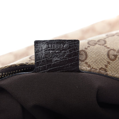 Gucci Monogram Medium Horsebit Chain Hobo Dark Brown 9 of 9