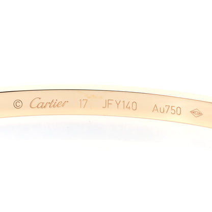 Cartier 18K Yellow Gold Small LOVE Bracelet 17 4 of 5
