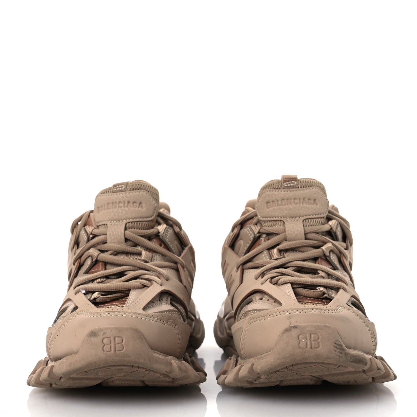 Mesh Rubber Uni-Matte Full Color Womens Track Sneakers 39 Full Beige