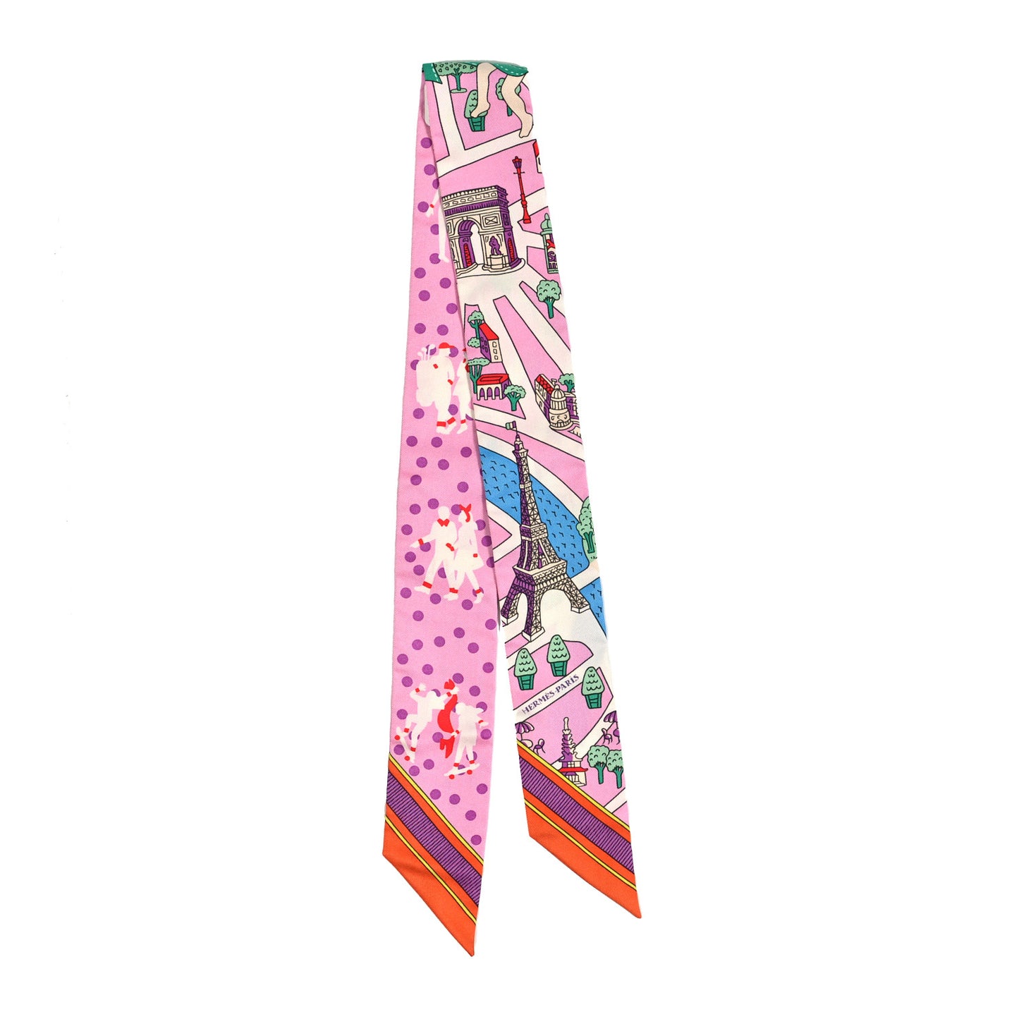 Silk Les Nouveaux Amoureux de Paris Twilly Rose Buvard White Vert