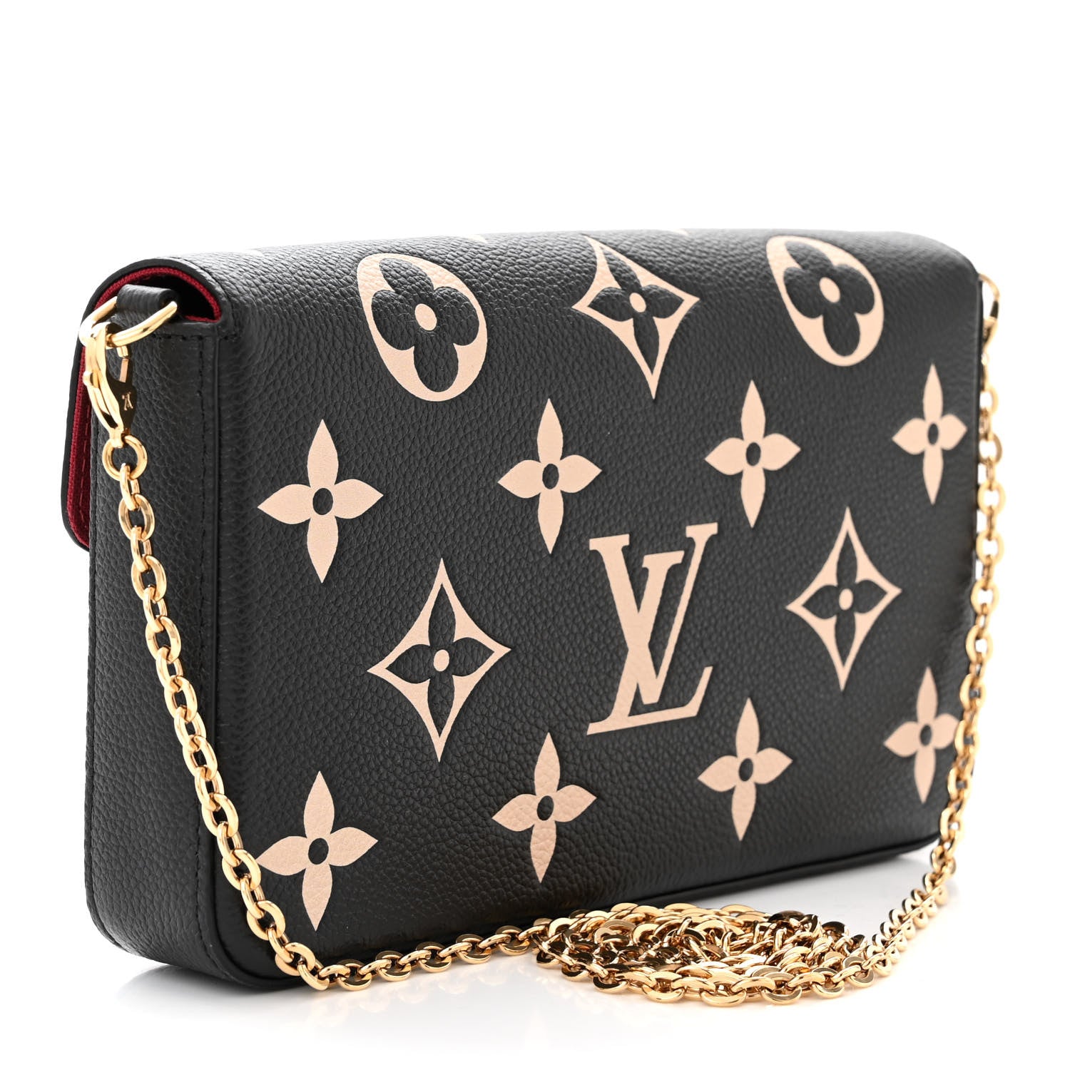 Louis Vuitton Empreinte Monogram Giant Felicie Pochette Black Beige 4 of 11