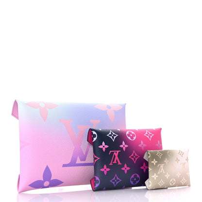 Louis Vuitton Monogram Giant Spring In The City Kirigami Pochette Set Sunrise Pastel Midnight Fuchsia Sunset Kaki 3 of 11