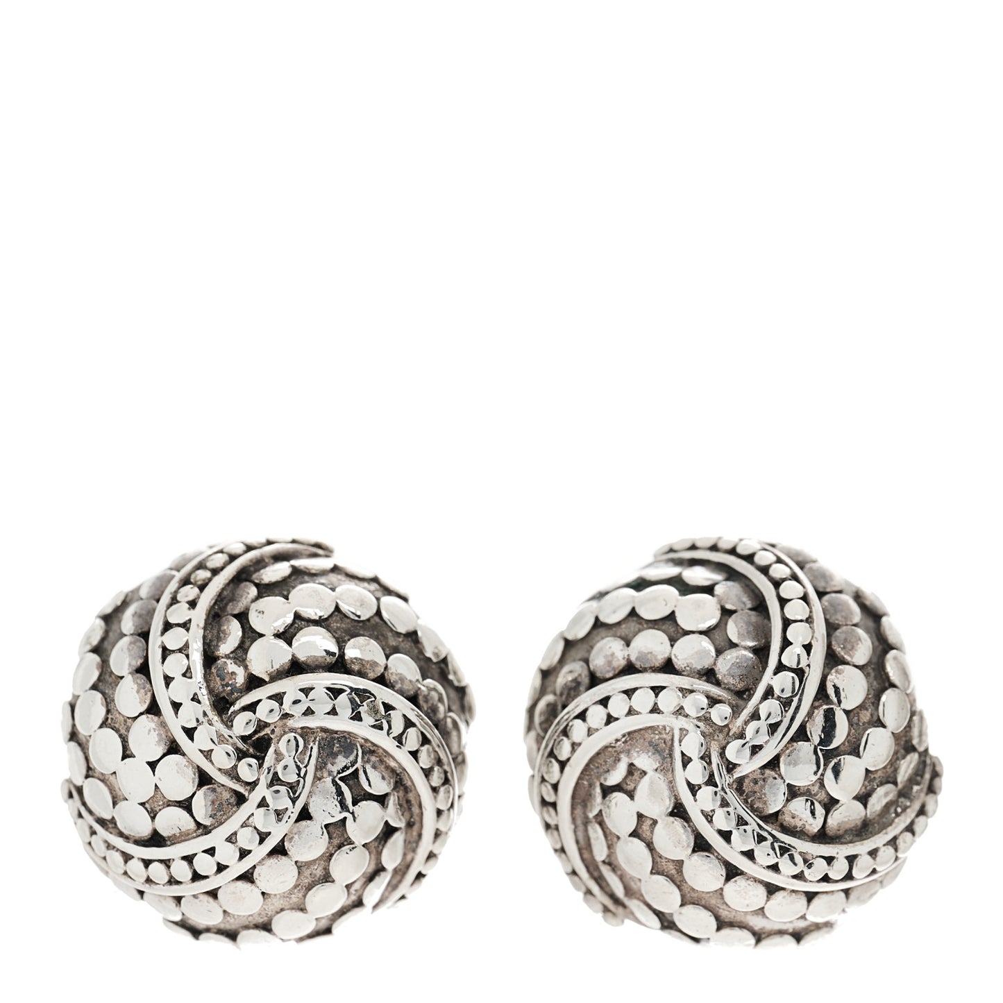 Sterling Silver Dot Knot Earrings