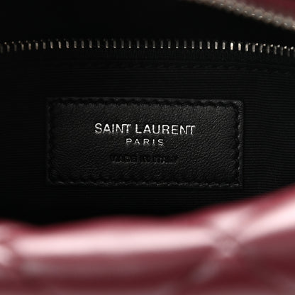 Saint Laurent Calfskin Y Quilted Monogram Small Loulou Bowling Bag Rouge Legion 8 of 10