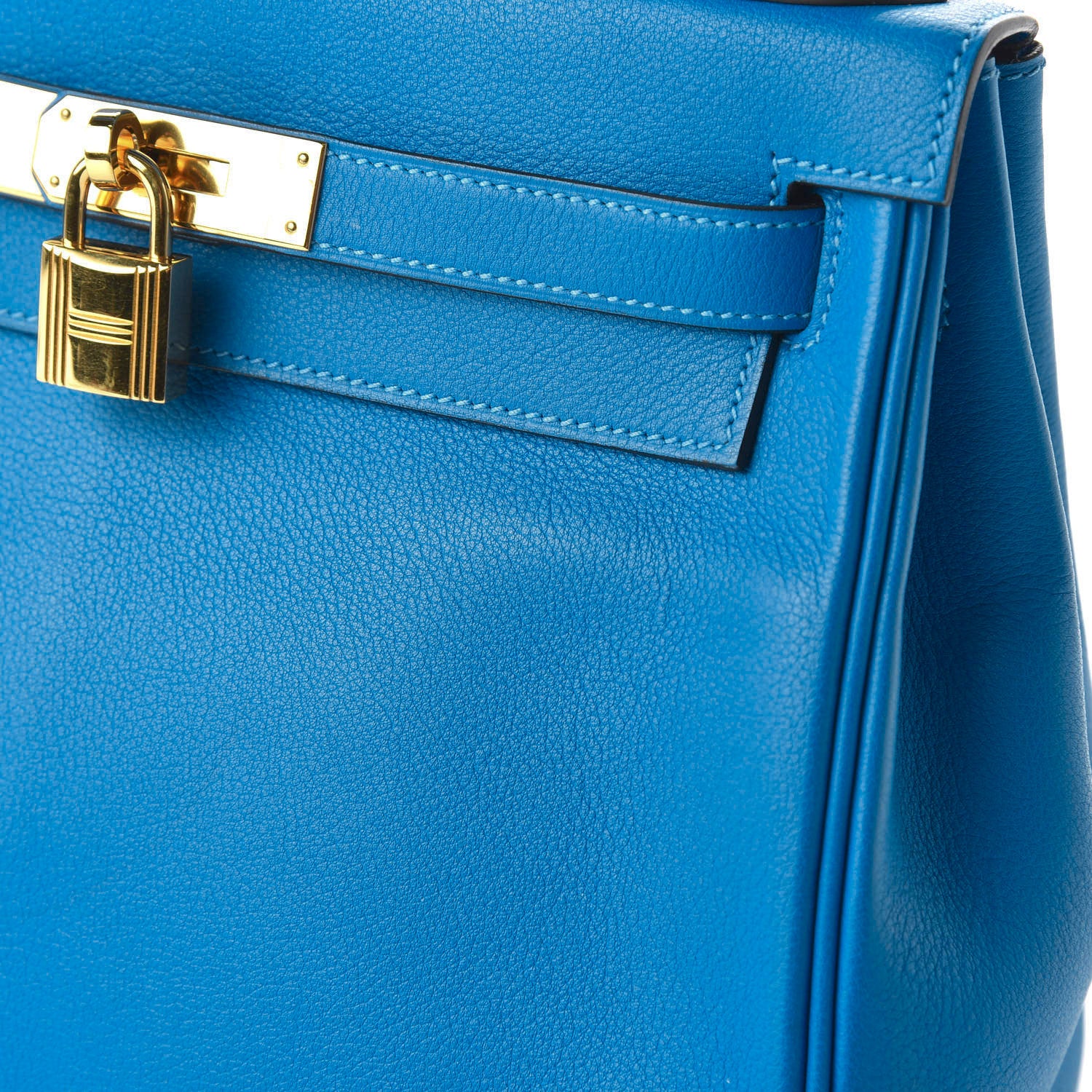 Hermes Evercolor Kelly Retourne 28 Bleu Hydra 13 of 14