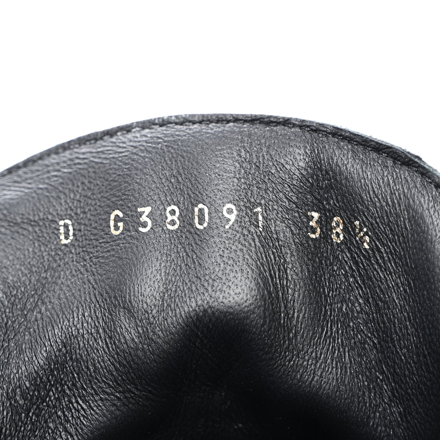 Aged Calfskin Lace Up Cap Toe Sneakers 38.5 Black White