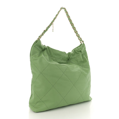 Chanel Shiny Caviar Quilted Chanel 22 Green 3 of 11