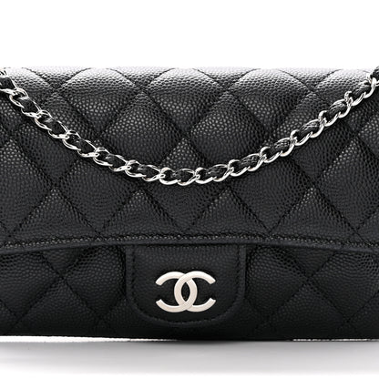 Chanel Caviar Quilted Glasses Case With Chain Black 9 of 12