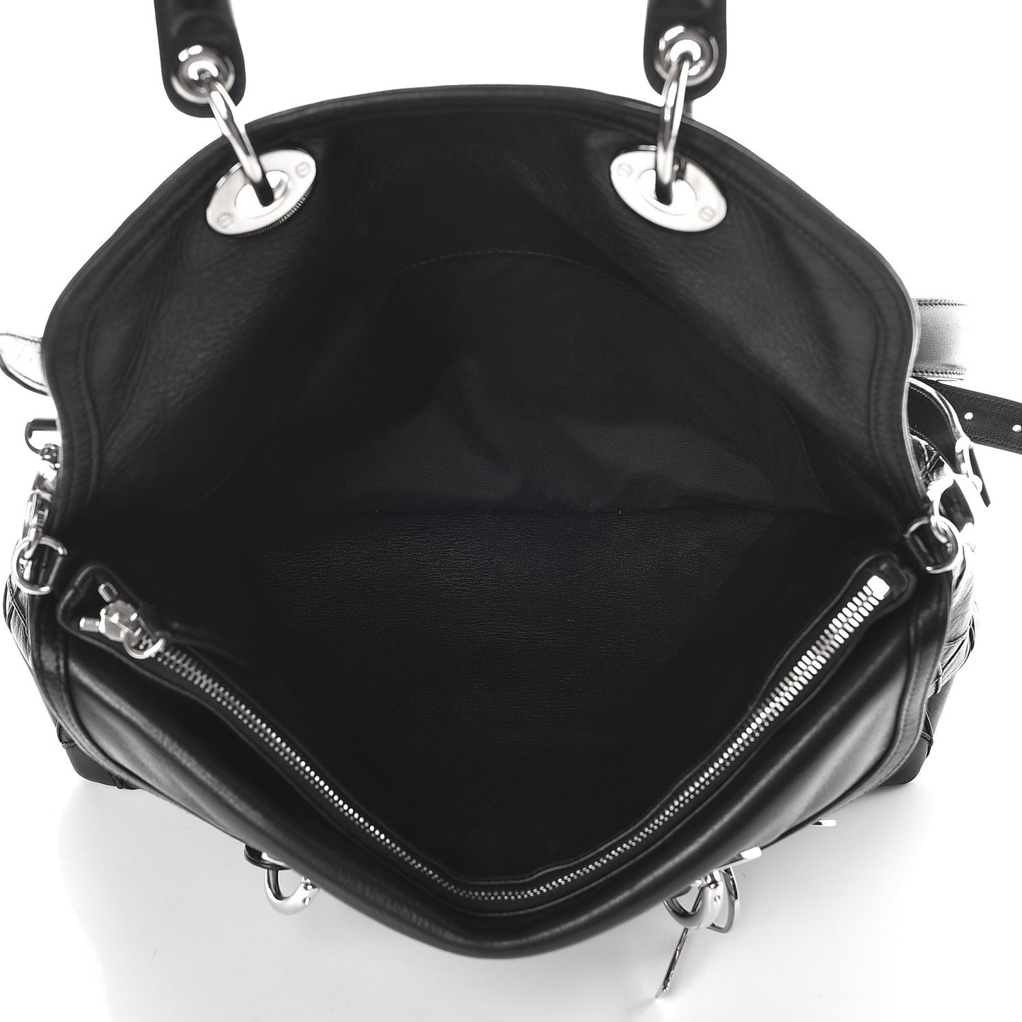 Lambskin Cannage Medium Granville Tote Black
