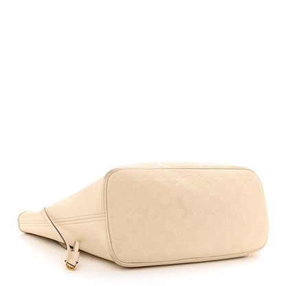 Louis Vuitton Empreinte Monogram Giant Neverfull MM Cream 5 of 15