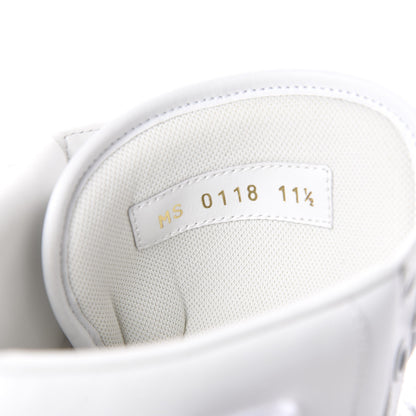 Louis Vuitton Calfskin Monogram Denim Rivoli High Top Sneakers 11.5 White 8 of 10