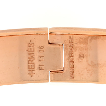 Hermes Enamel Narrow Clic Clac H Bracelet GM White 4 of 4
