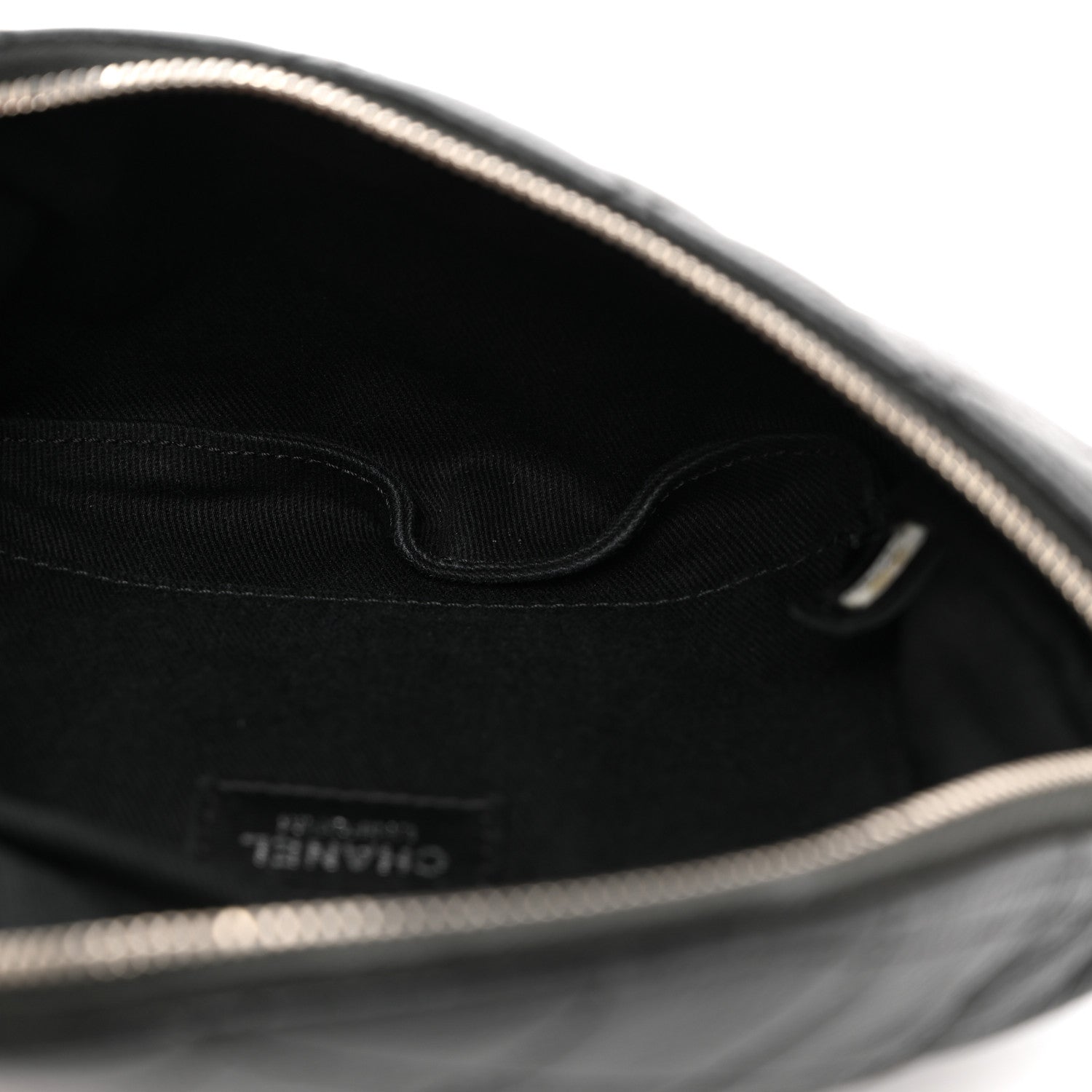 Chanel Grained Calfskin Quilted Waist Belt Bag Black 5 of 12