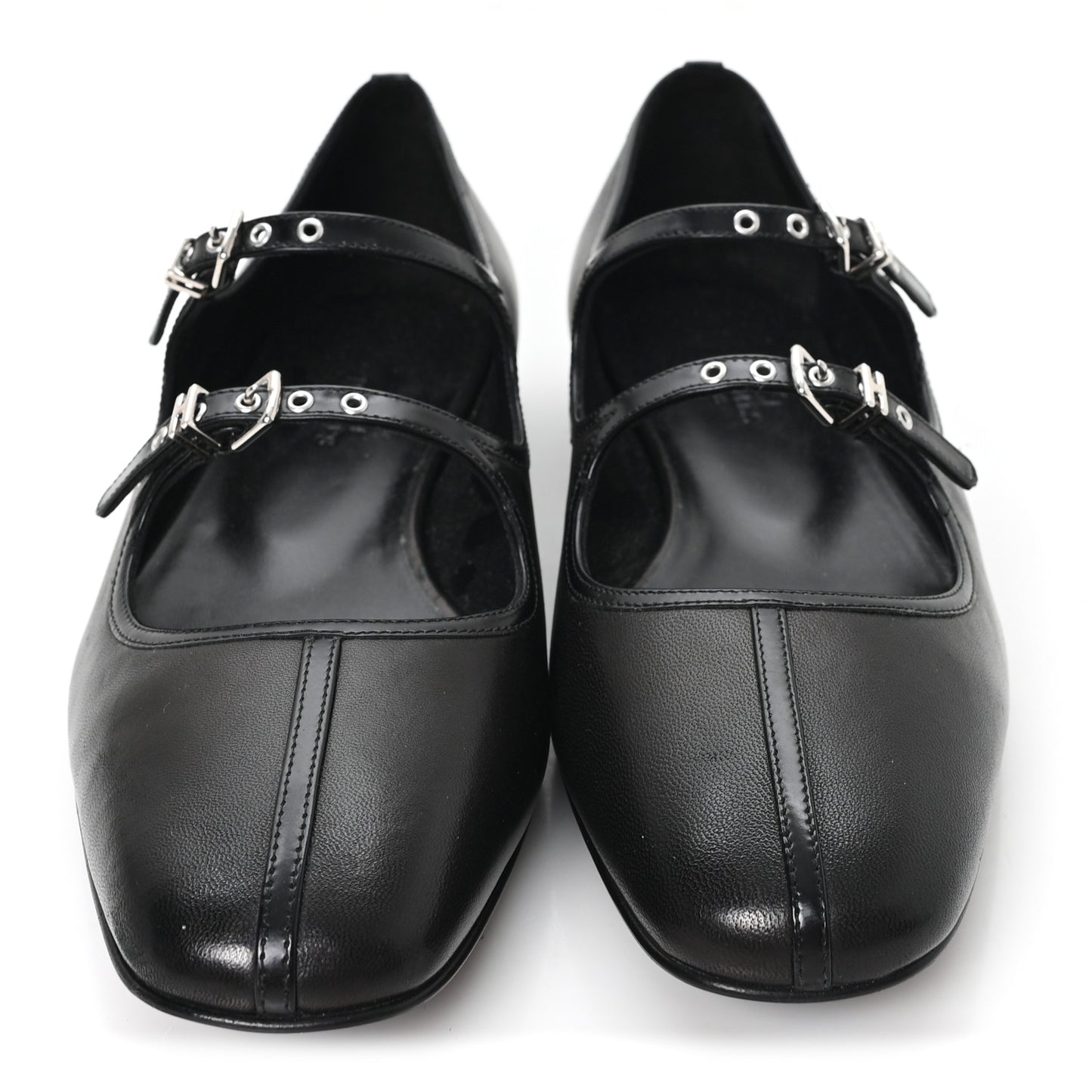 Nappa Toscan Calfskin Lilia Ballet Flats 38 Black