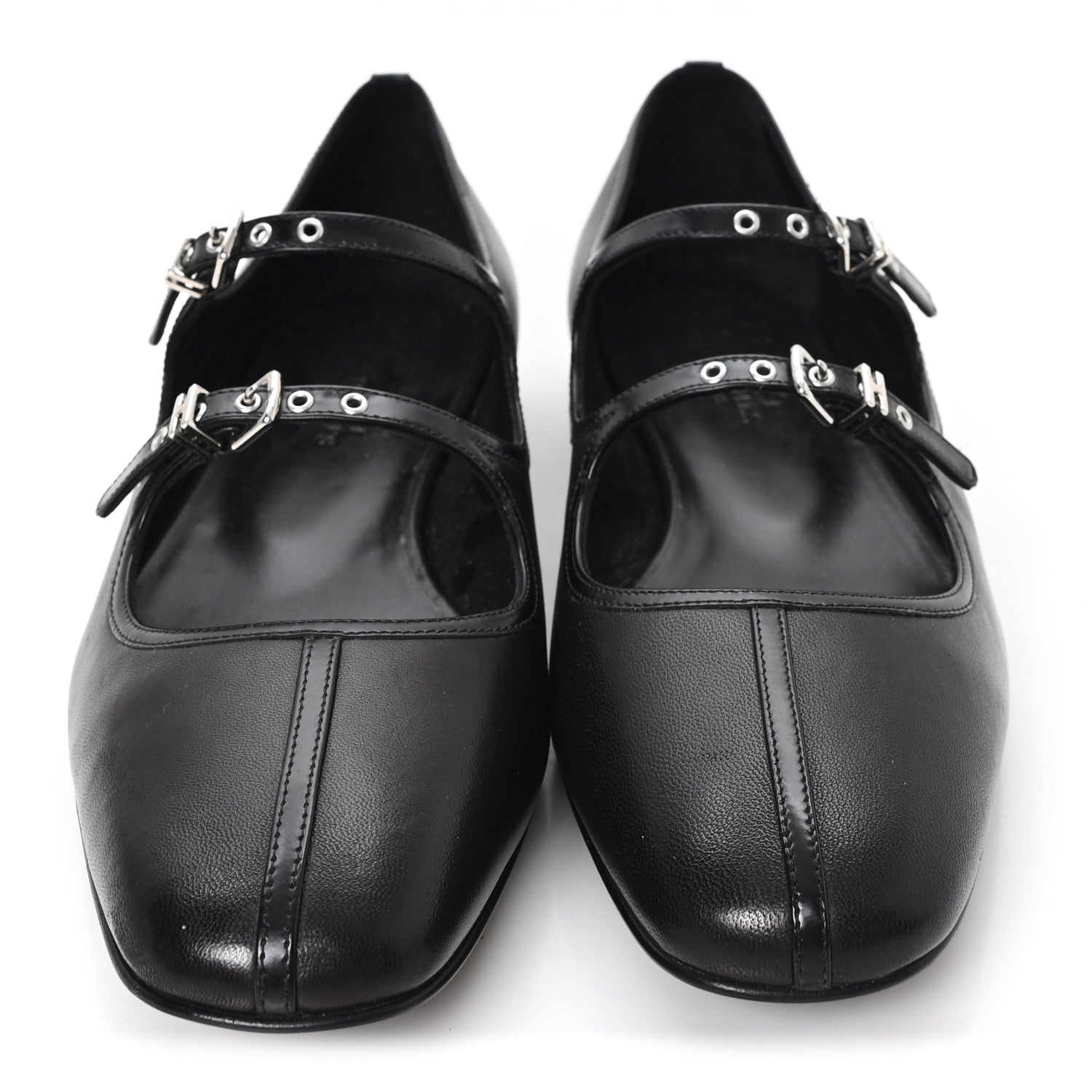 Hermes Nappa Toscan Calfskin Lilia Ballet Flats 38 Black 3 of 10