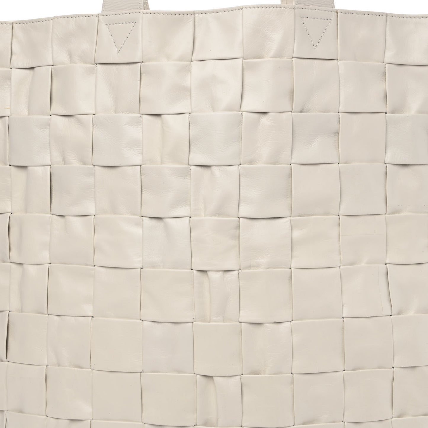 Calfskin Maxi Intrecciato Cassette Tote White