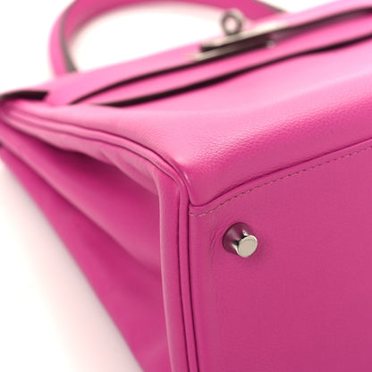 Hermes Evercolor Kelly Retourne 28 Rose Pourpre 9 of 14