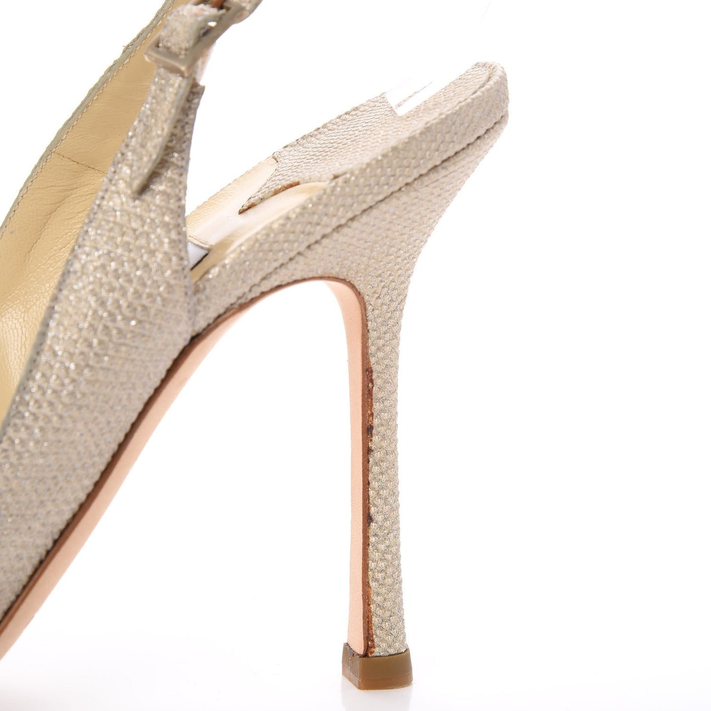 Glitter Karung Crystal Flint 100 Slingback Pump 38 Gold