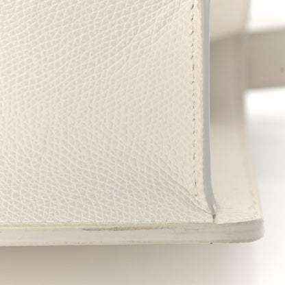 Christian Dior Ultra Matte Grained Calfskin 30 Montaigne Flap Bag White 10 of 11