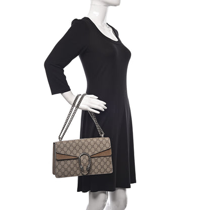 Gucci GG Supreme Monogram Small Dionysus Shoulder Bag Taupe 2 of 9