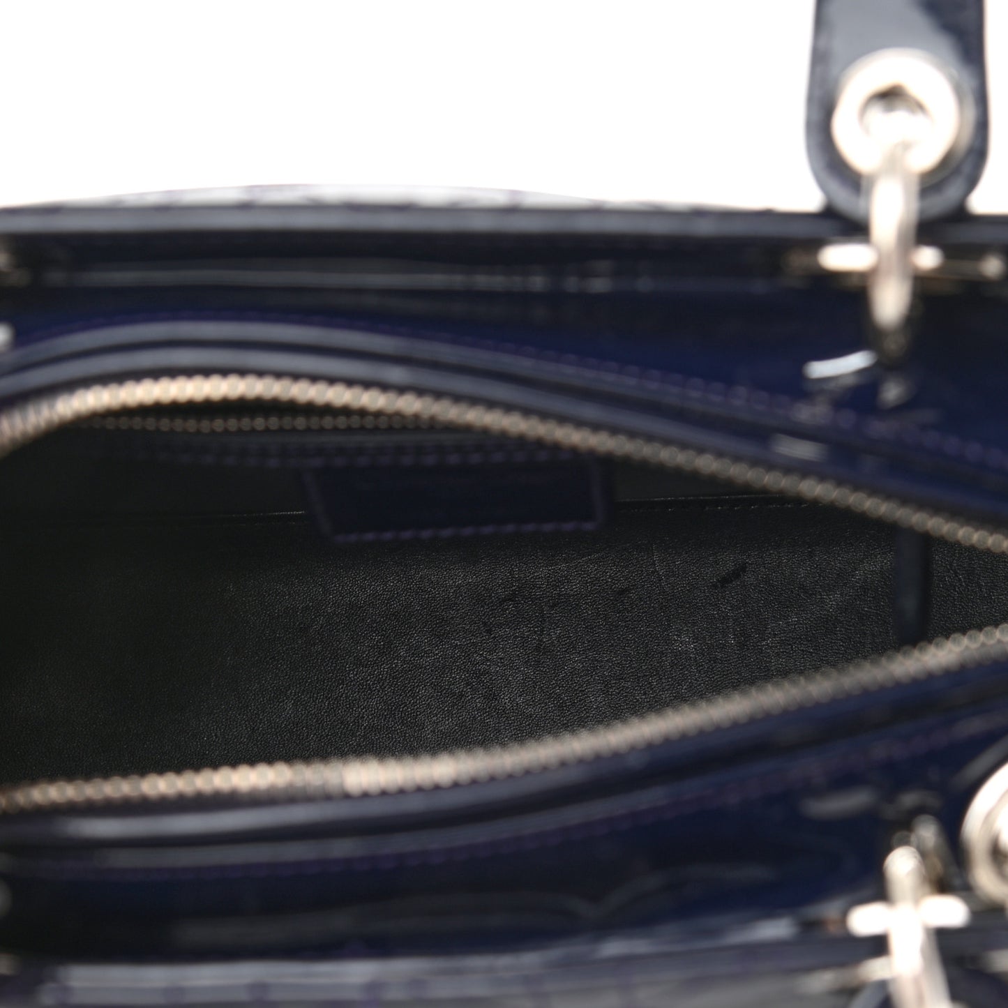Patent Cannage Medium Lady Dior Violet Purple