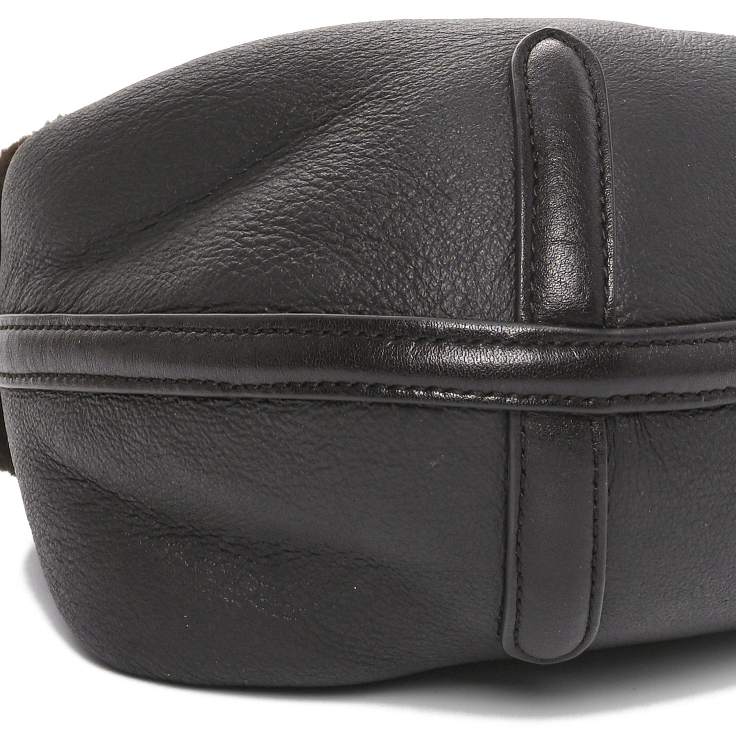 Bottega Veneta Calfskin Shearling Aviator Mini Jodie Dark Brown Fondant 8 of 9