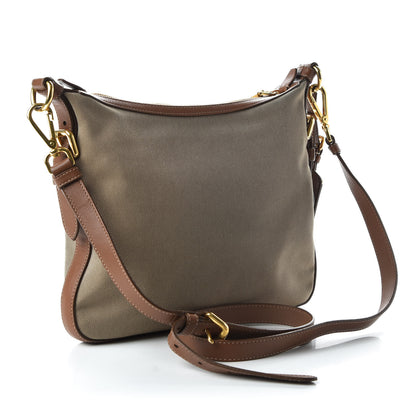 Prada Jacquard Logo Small Messenger Corda Brandy 3 of 9