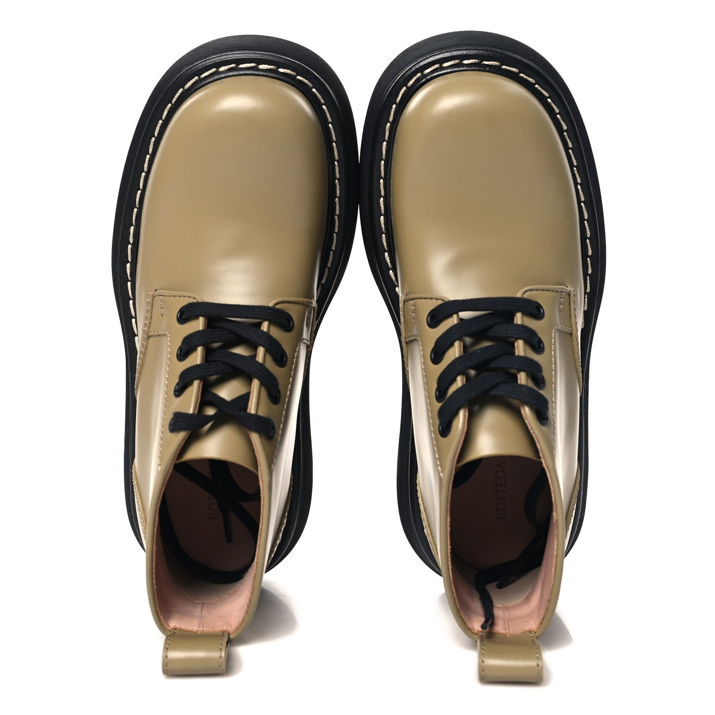 Calfskin Bounce Lace Up Ankle Boots All 37 Spice Black