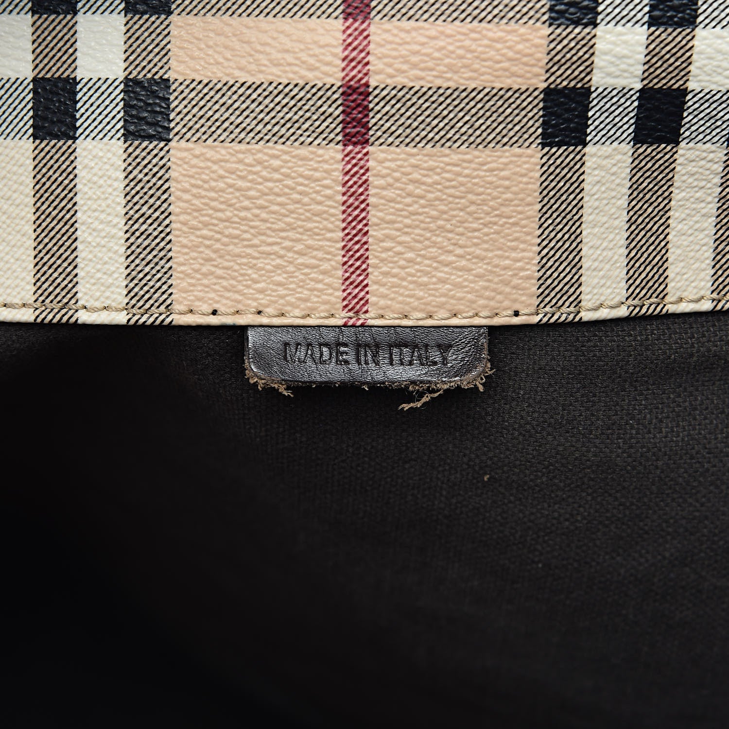 Burberry Haymarket Check Large Canterbury Tote Chocolate 7 of 17