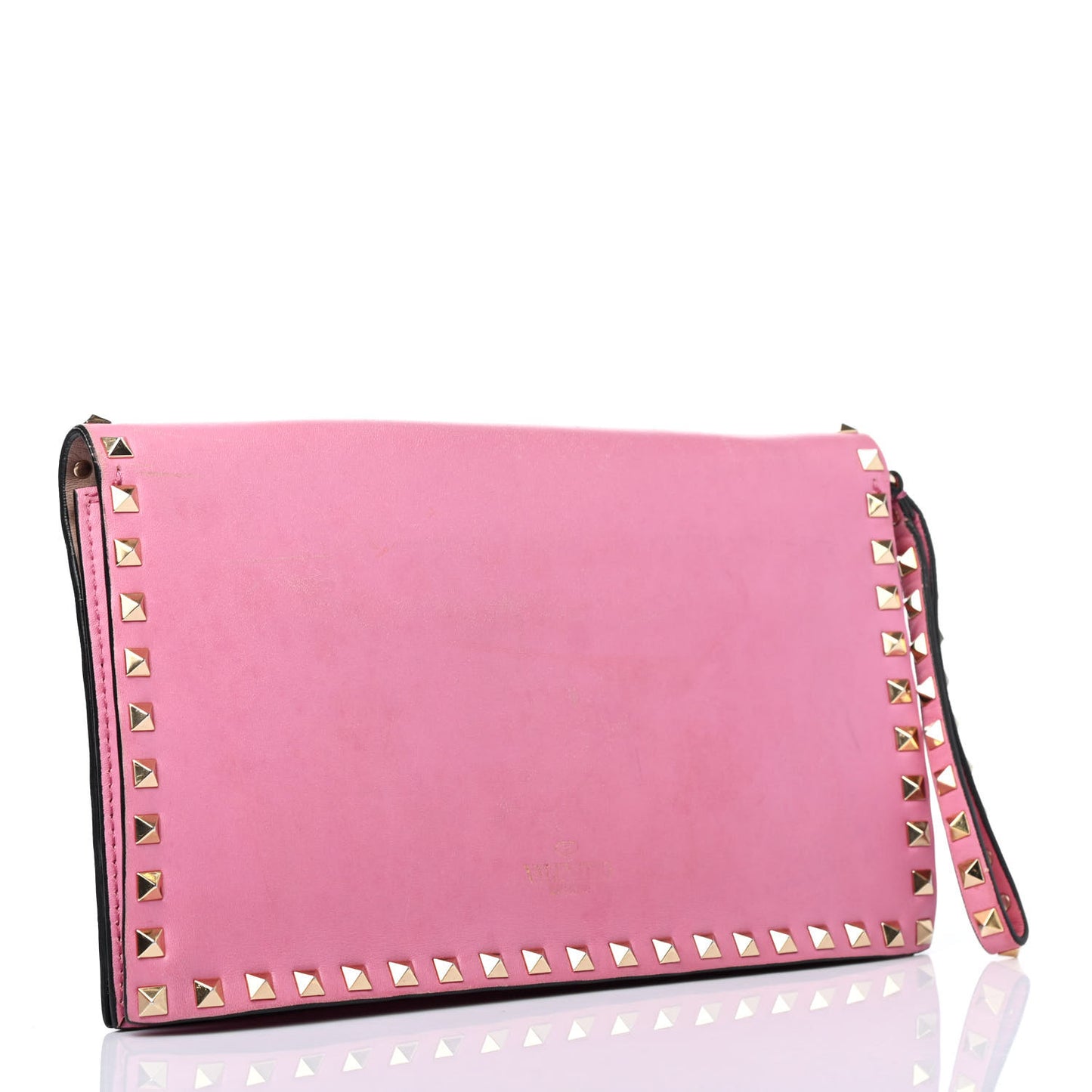 Nappa Rockstud Wristlet Clutch Ninphea