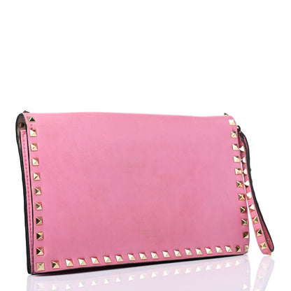 Valentino Garavani Nappa Rockstud Wristlet Clutch Ninphea 2 of 4
