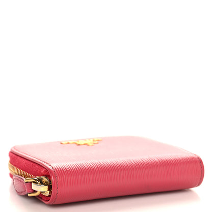 Prada Vitello Move Metal Coin Purse Ibisco 4 of 6