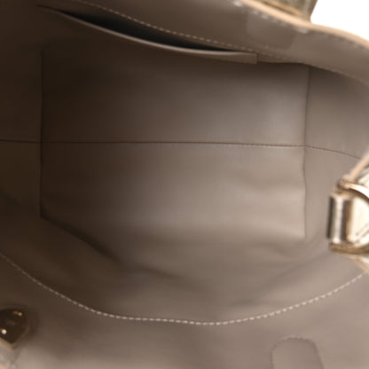 Christian Dior Metallic Calfskin Macrocannage Small Toujours Vertical Tote Gold 5 of 10
