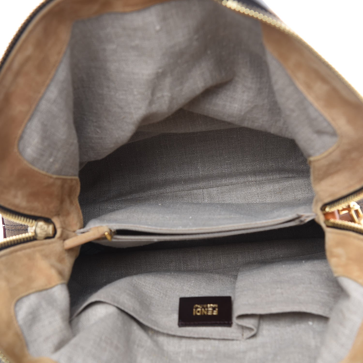 Fendi Pequin Cuoio Vegetale 2Bag Tobacco Rosso Blue Mirto Miele 5 of 25