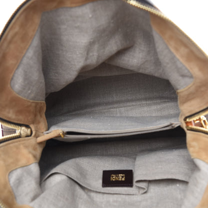 Fendi Pequin Cuoio Vegetale 2Bag Tobacco Rosso Blue Mirto Miele 5 of 25