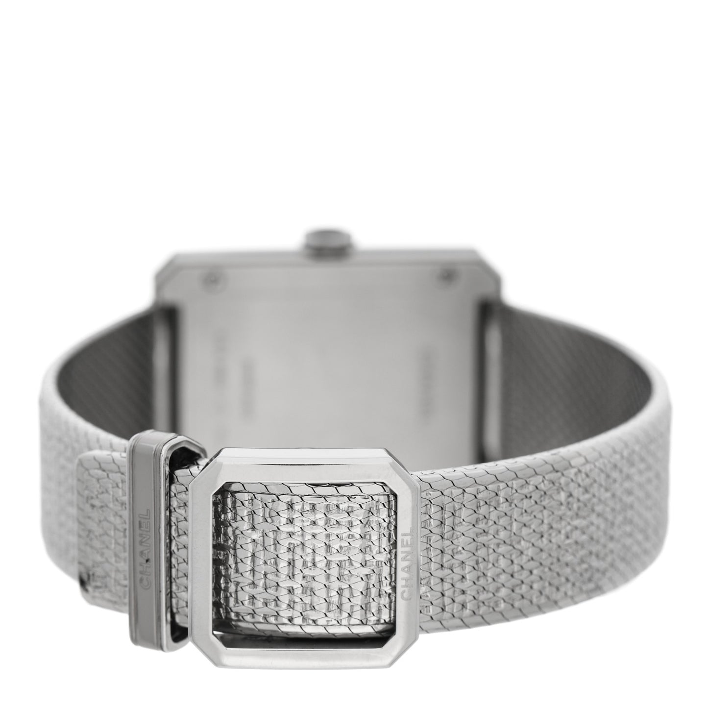 Stainless Steel 26mm Boy-friend Tweed Quartz Watch Black