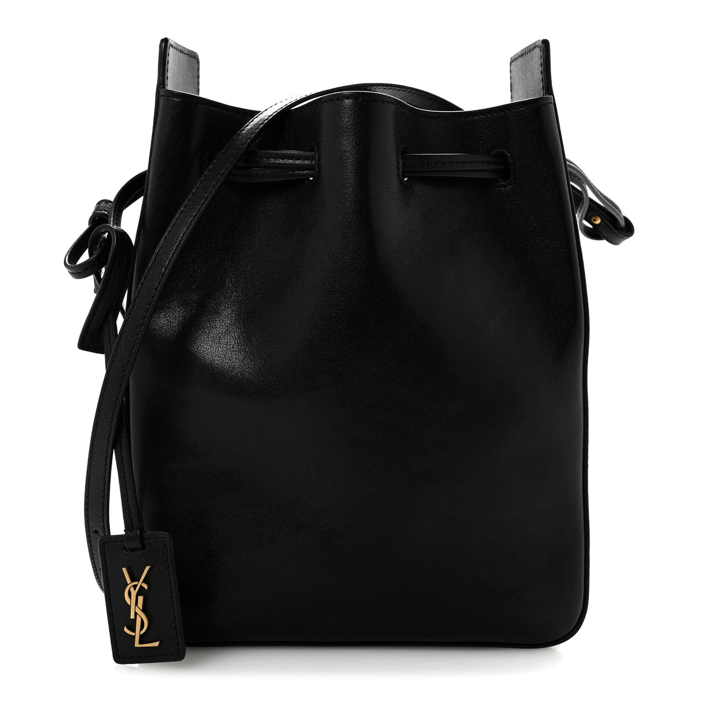 Calfskin Small Bucket Bag Black