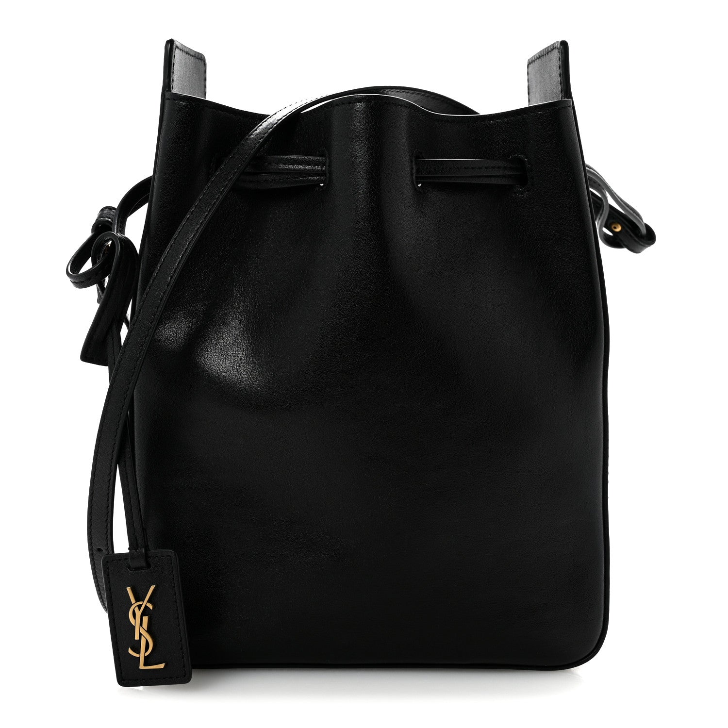 Saint Laurent Calfskin Small Bucket Bag Black 1 of 10