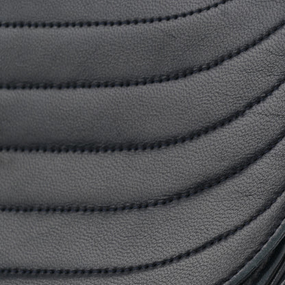 Chanel Lambskin Ribbon Quilted Small Single Flap Navy 12 of 12