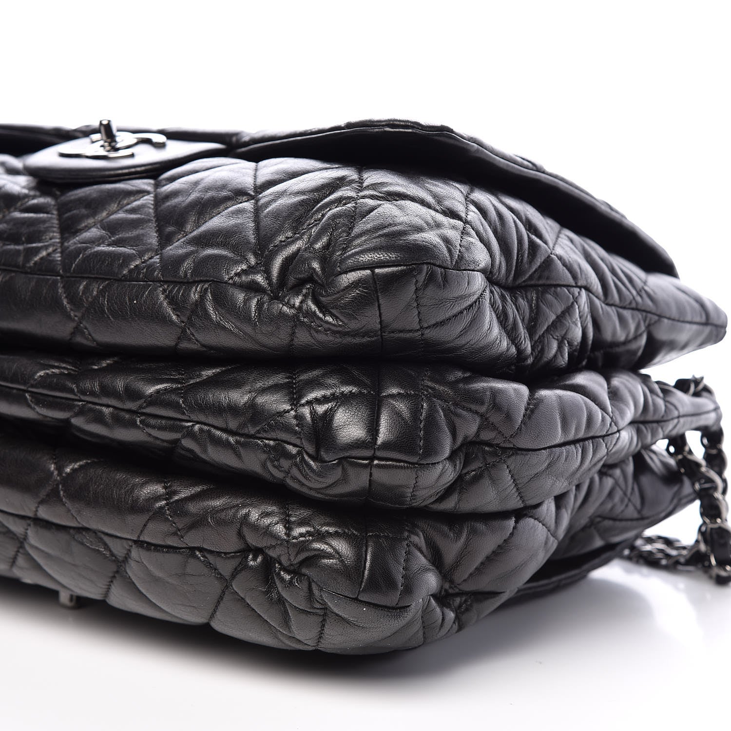 Chanel Lambskin Quilted 3 Maxi Flap Bag Black 6 of 12