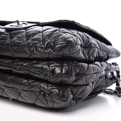 Chanel Lambskin Quilted 3 Maxi Flap Bag Black 6 of 12