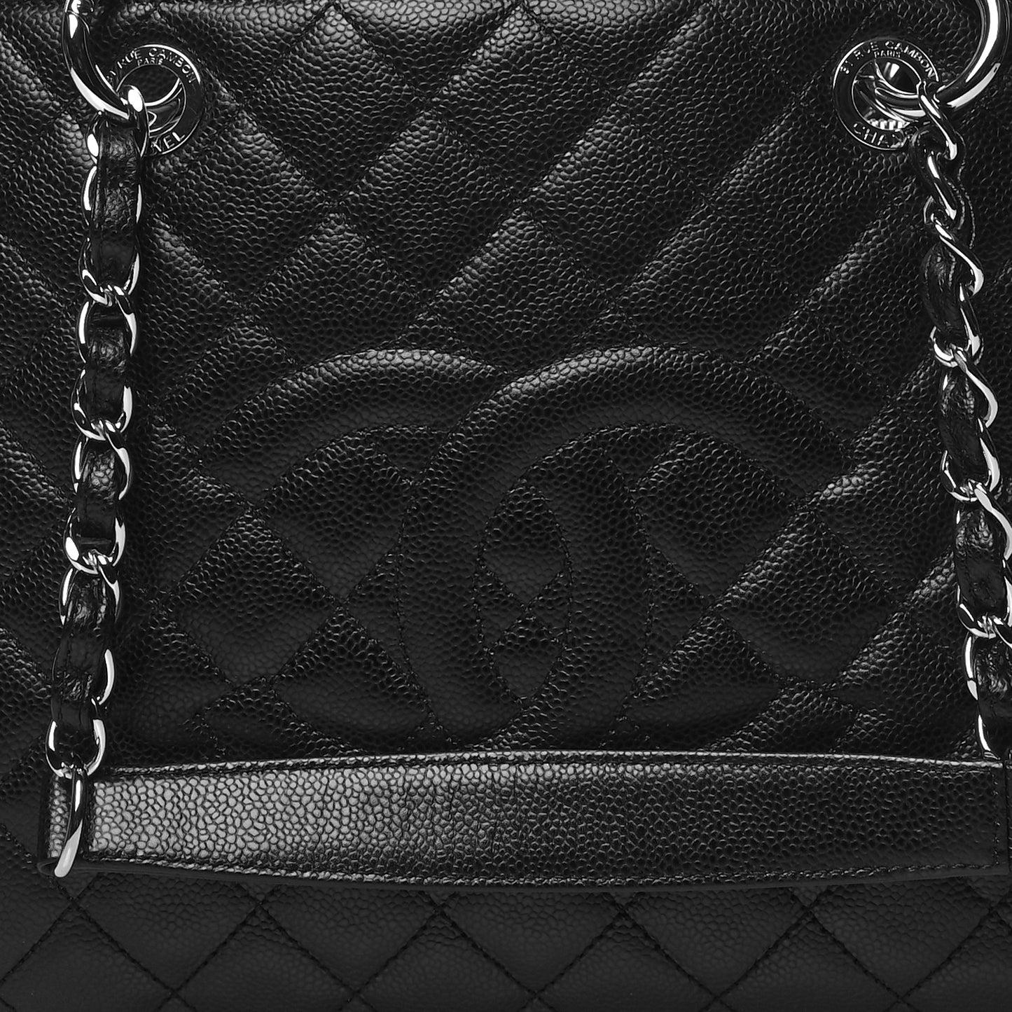 Caviar Quilted XL Grand Shopping Tote GST Black