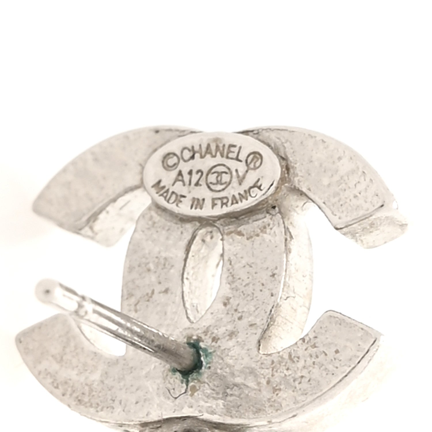 Chanel Pearl CC Drop Earrings Silver 4 of 6