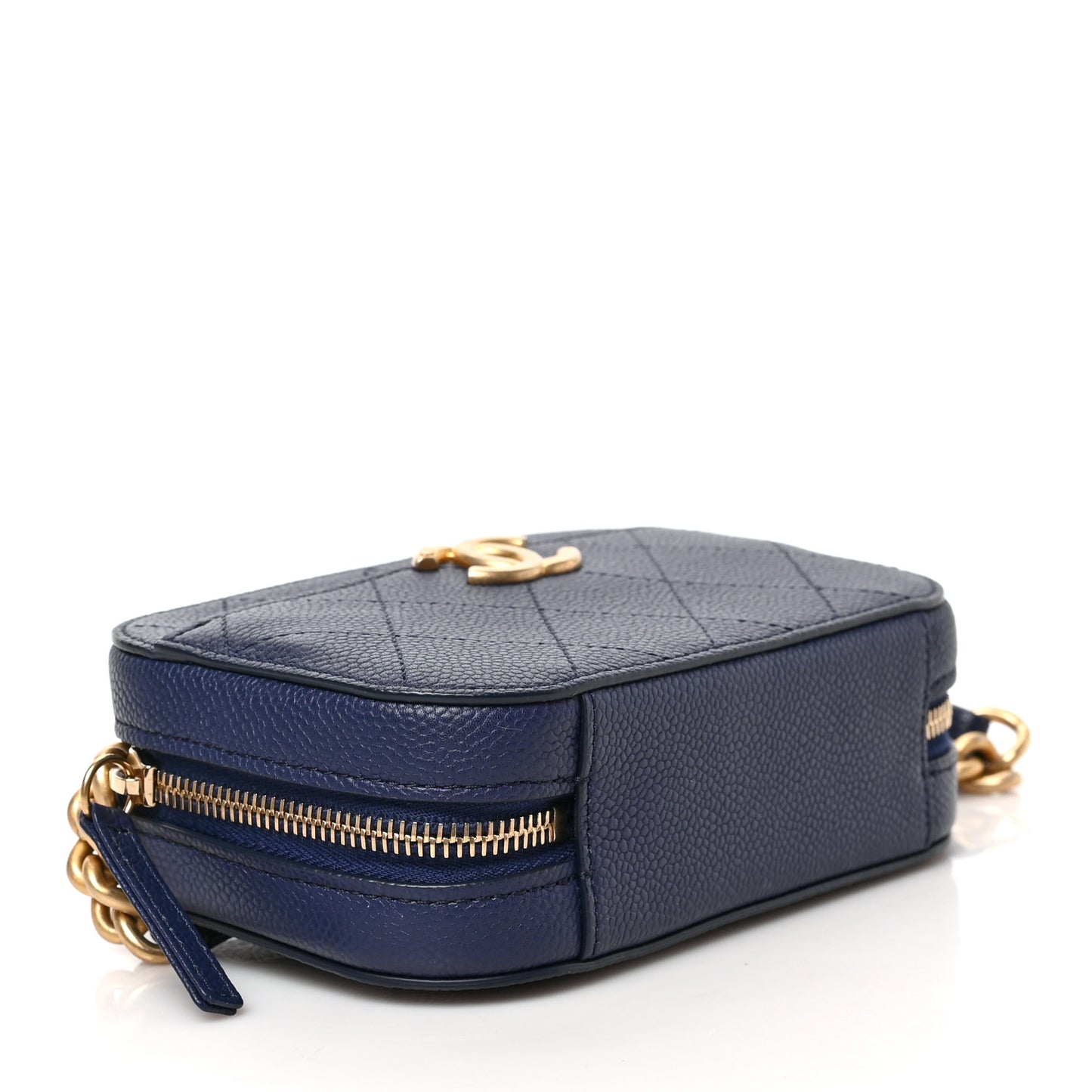 Caviar Stitched Waist Bag Blue