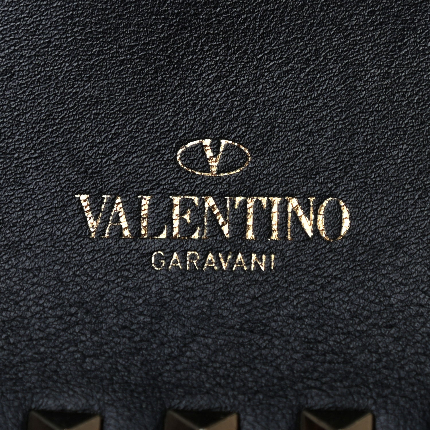 Valentino Garavani Nappa Rockstud Bangle Clutch Black 6 of 7